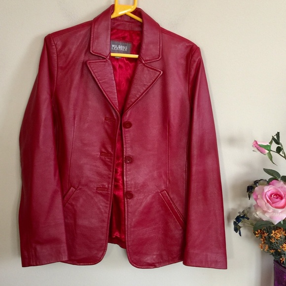 Wilson 💯% Leather Jacket!! Size-S - Picture 2 of 8